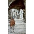 thumbnail image 2 of Tissot, James Jacques 15x24 White Modern Wood Framed Museum Art Print Titled - Lord, I Am Not Worthy, 2 of 4