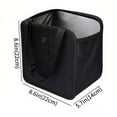 thumbnail image 3 of Car Trunk Organizer Foldable Storage Box | Waterproof Fabric Black Debris Holder | Compact Portable Space-Saving Car Container | 8.6x8.6x5.7cm | 1 Pack, 3 of 6