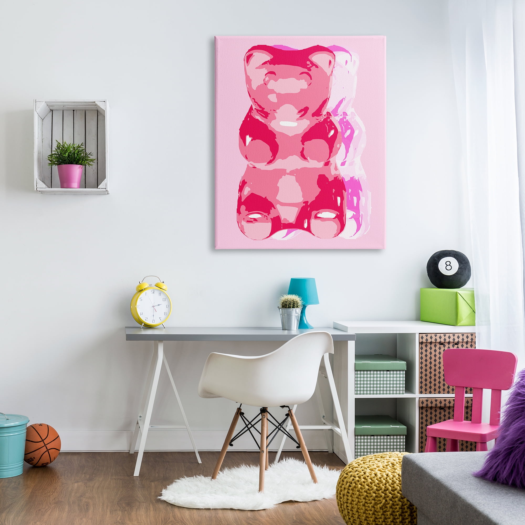 Stupell Industries Modern Gummy Bear Food & Beverage Painting Gallery Wrapped Canvas Print Wall Art, 36 x 48