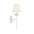 thumbnail image 2 of Trade Winds Daphne 1-Light Wall Sconce in White, 2 of 6