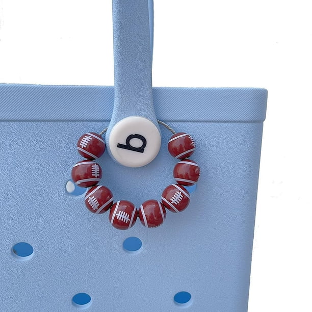 Dije de Acero Inoxidable para Bolso de Playa - Llavero Estilo Fútbol, Baloncesto y Sóftbol para Mochilas, Bolsos y Accesorios - 16 Cm Desplegado