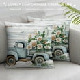 thumbnail image 3 of GOSMITH Eucalyptus Leaves Throw Pillow Covers Blue Truck Home Sweet Home Farmhouse Decorative Pillows Soft Cushion Cases for Couch Sofa Bed Home Decor, 3 of 5