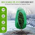 thumbnail image 3 of Plant Covers Freeze Protection for Outdoor,Large Thickened Frost Blankets,Winter Cold Weather Plant Protection Jacket for Outdoor Plants Potted Shrubs Trees from Freeze Animals, 3 of 5