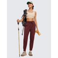 thumbnail image 3 of Pantalones Joggers CRZ YOGA para Mujer 70 cm Ligero para Senderismo Rojo, 3 of 5