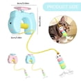 thumbnail image 3 of Interactive Cat Toy Door Hanging Cat Toy, Automatic Electric Flying Bird Feather Caterpillar Toy, Cat Toys for Bored Indoor Adult Cats, Rechargeable Durable Safe Hanging Toy for Bored Kittens,Pink, 3 of 9