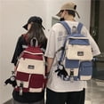 thumbnail image 3 of Korean schoolbag female student backpack large capacity fashion boy backpack computer bag femal school backpack school bags, 3 of 4