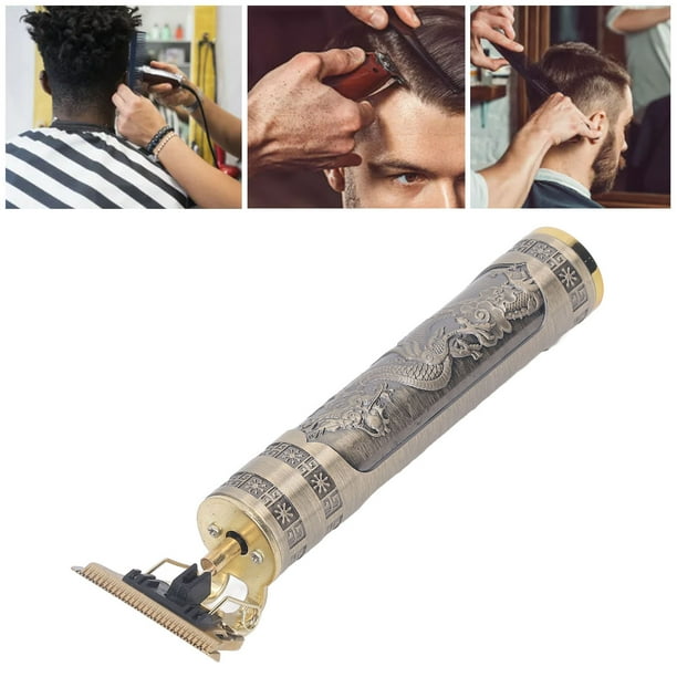 Cortadora De Cabello Con Cuchilla En T, Cortadora De Cabello Compacta, Cortadora De Cabello, Cuerpo De Metal Profesional, Carga USB, Fácil De Limpiar Para El Cuidado