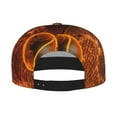 thumbnail image 2 of Zufioo Tennis Racket In Fire Print Flat Brim Baseball Cap, Sun Protection, Sweat Absorption, Adjustable Sports Cap, Suitable for Men and Women in All Seasons, 2 of 7