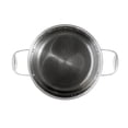 thumbnail image 3 of Cacerola de Acero Inoxidable Westinghouse Black Signature 26cm con tapa de cristal plateado, 3 of 5