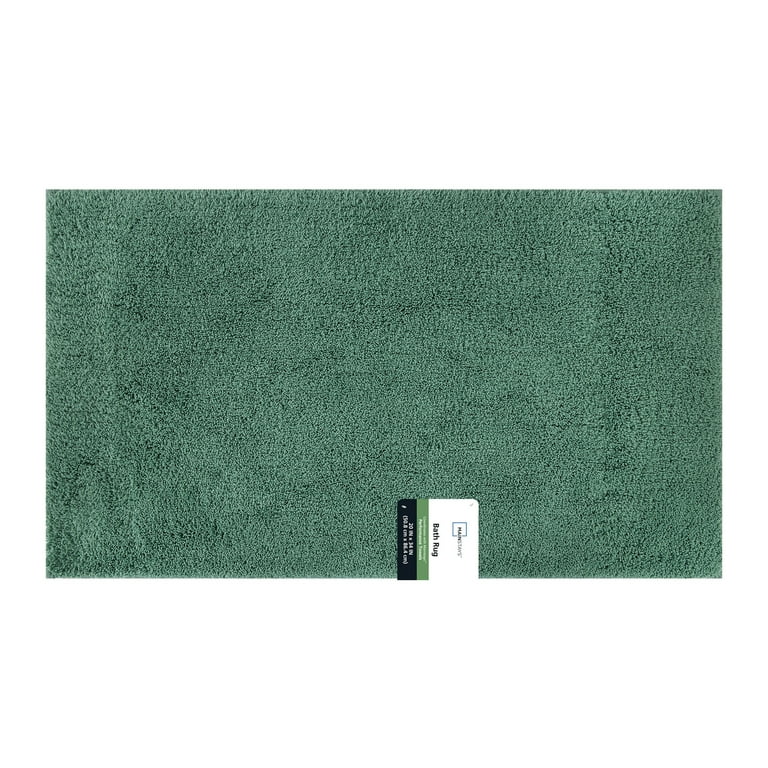 Mainstays Recycled Polyester Bath Rug 20x34 inches Green Sage