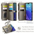 thumbnail image 3 of Funda Wallet Defense compatible con iPhone 16 Pro de 6,3 pulgadas, color gris, 3 of 9
