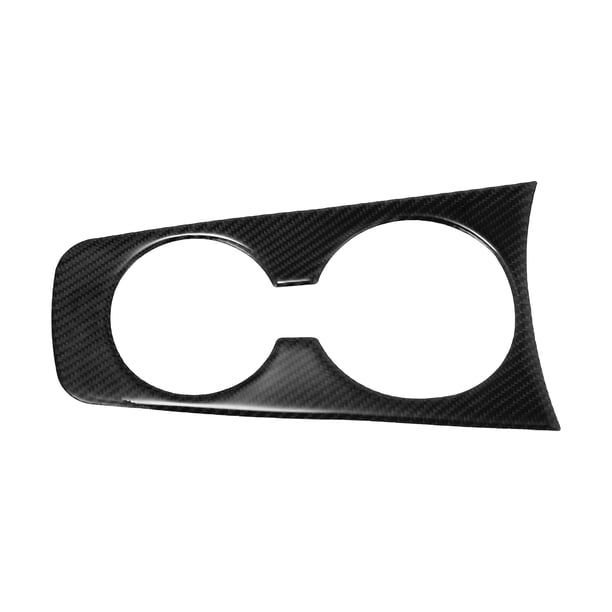 Negro Carbono Fibra Coche Copa Soporte Cubierta Marco Adorno Accesorios