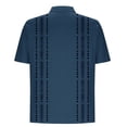 thumbnail image 5 of cllios Men's Casual Linen Shirts Short Sleeve Button Down Shirt Summer Tropical Floral Hawaiian Shirts for Men Big and Tall Beach Holiday Tops, 5 of 6