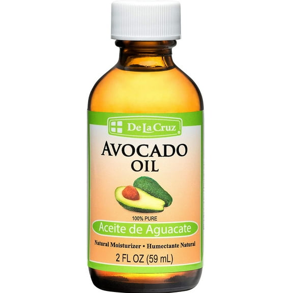 De La Cruz Avocado Oil, 100% Pure, Expeller Pressed, Moisturizer for Skin and Hair, 2 fl Oz