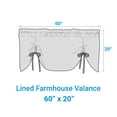 thumbnail image 4 of Park Designs Blue Buffalo Check Lined Valance 60", 4 of 6