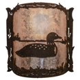 thumbnail image 5 of Meyda Tiffany 205680 Loon Right 10" Tall Wall Sconce - Distressed Chestnut, 5 of 5