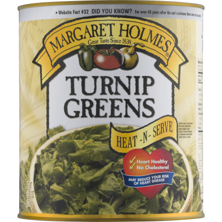 Margaret Holmes Heat N Serve Turnip Greens, 98 oz