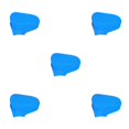 thumbnail image 1 of Decodeary Waterproof Latex Shoe Covers Reusable Non Slide Rain Cover Cycling Sports Protector Outdoor Soft Sole Boot Kids Blue L 5Set, 1 of 6