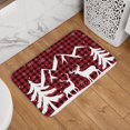 thumbnail image 4 of Bathroom Rugs Mat, Christmas Buffalo Plaid Washable Non Slip Bath Kitchen Mat for Floor, Welcome Mat for Front Door Entryway Rug Indoor Door Mat Small Rugs 24x16 Inch, 4 of 5
