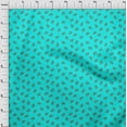 thumbnail image 3 of oneOone Cotton Cambric Turquoise Green Fabric Leaves & Flower Floral Diy Clothing Quilting Fabric Print Fabric By Yards 56 Inches Wide, 3 of 4