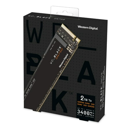 WD - BLACK SN750 Gaming NVMe 1TB PCIe Gen 3 x4 Internal Solid State Drive