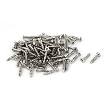 

Uxcell M2.2 x 13mm Flat Head Self Tapping Screw Silver Tone (100-pack)