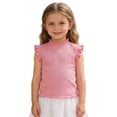 thumbnail image 3 of YWOAGH Girls Ribbed Tank Top Girls Sleeveless Tank Tops Casual Everyday Pink 3-4 Years, 3 of 5