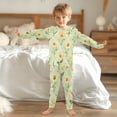 thumbnail image 6 of BZSMCE Unisex Pajama Set Snug-Fit Cotton Sleepwear Floral Mosaic Printed, 6 of 7