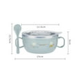 thumbnail image 1 of 2 Pcs Bol en Acier Inoxydable Léger Durable Portable Dessin Animé Bol à Riz Bol de Service pour Aliments pour Tout-Petits Bébé, 1 of 6