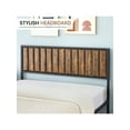 thumbnail image 2 of Brown Double bed Full Bed Frame With Headboard, 14 Inch Platform Metal Bed Frame, Noise-Free, No Box Spring Needed, Rustic Brown (Full), 2 of 6