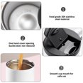 thumbnail image 3 of Vaso de café y agua con aislamiento al vacío de acero inoxidable de 500 ml, taza térmica para el hogar y exteriores, a prueba de derrames y con revestimiento de polvo de doble capa., 3 of 5