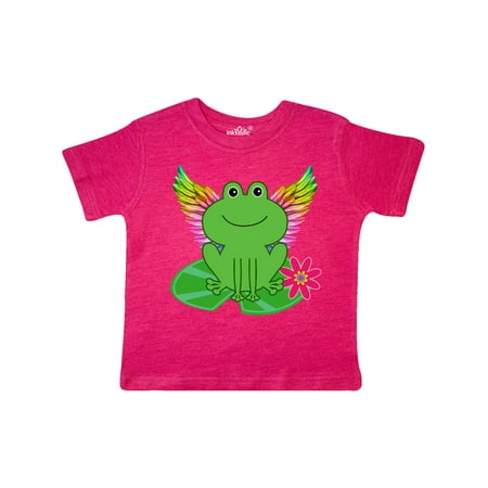 

Inktastic Frog Lily Pad Wings Gift Toddler Toddler Girl T-Shirt