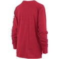 thumbnail image 3 of Women's Pressbox Heathered Red Wisconsin Badgers Two-Hit Canyon Long Sleeve T-Shirt, 3 of 4