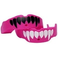 thumbnail image 1 of Battle Sports Adult Fang Mouthguard 2-Pack with Straps - Pink, 1 of 2