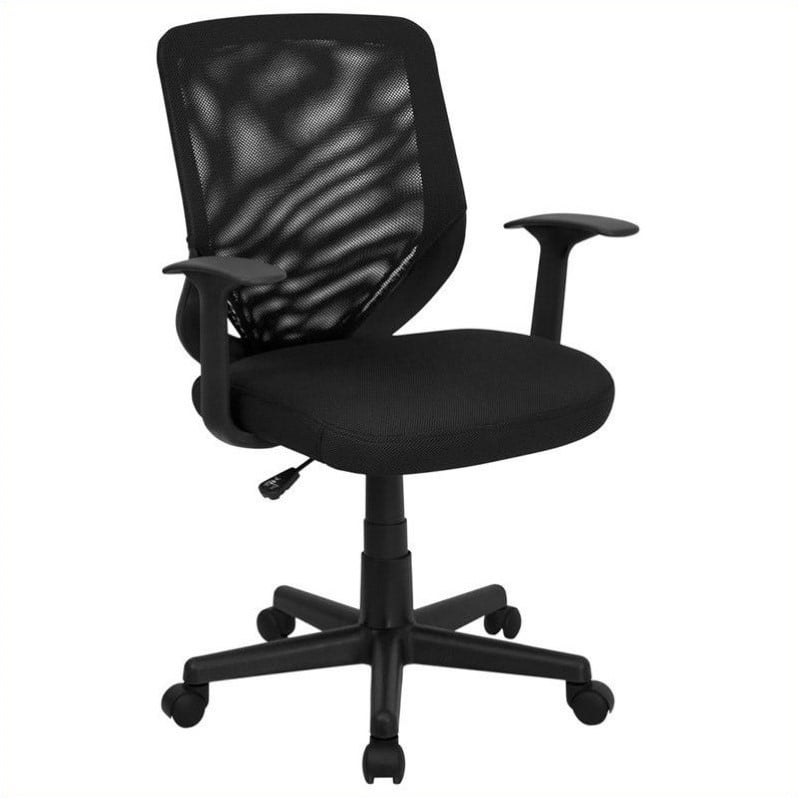 Flash Furniture Mid Back Mesh Office Chair In Black