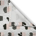 thumbnail image 3 of Ambesonne Cactus Kitchen Curtains, Foliage Silhouettes, 55"x39", Pale Coral Black White, 3 of 3