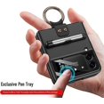 thumbnail image 5 of For Samsung Galaxy Z Flip 3 Case with S Pen and Ring Holder,Ultra Thin Matte Leather Anti-Drop Phone Cover with Camera Screen Protector for Samsung Ga, 5 of 5