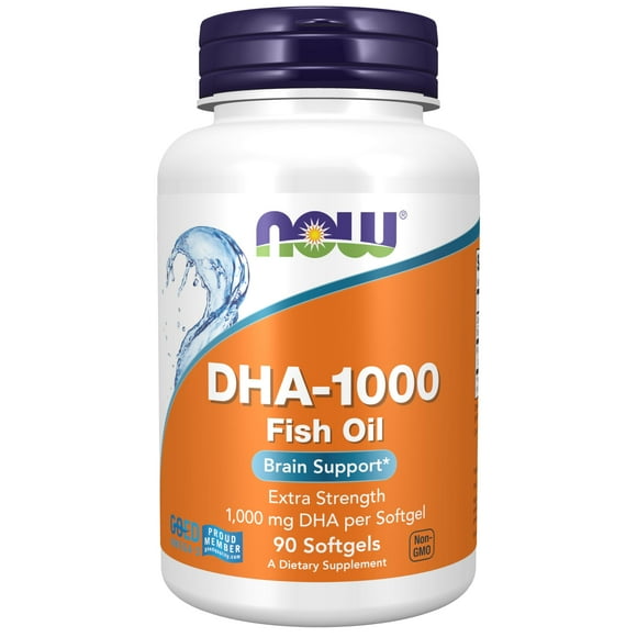 Supplement NOW DHA 1,000 Brain Support Extra Strength 90 cápsulas blandas