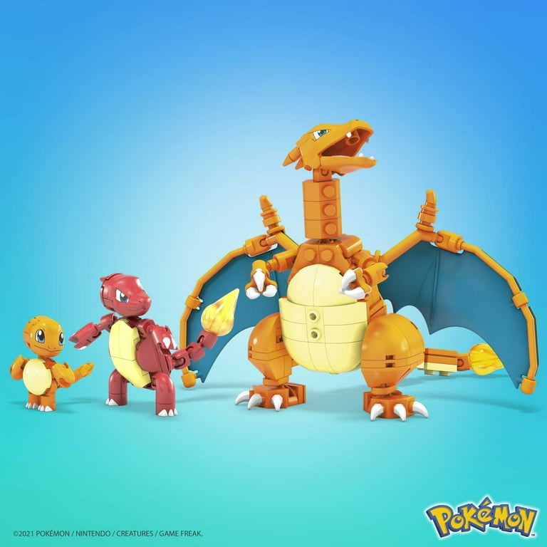 MEGA Pokémon Build & Show Charmander Toy Building Set, 4 Inches Tall,  Poseable, 185 Bricks and Pieces, for Boys and Girls, Ages 7 and Up