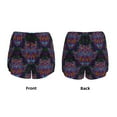 thumbnail image 3 of Yiaed Paisley And Owls Print Women's Running Shorts with Liner 3 Zipper Pockets Elastic Workout Athletic Gym Yoga Shorts-Large, 3 of 7