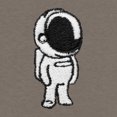 thumbnail image 2 of Dalix Astronaut Relaxed Heavy Cotton Short Sleeve Summer Tee Mens in Latte XL X-Large, 2 of 5