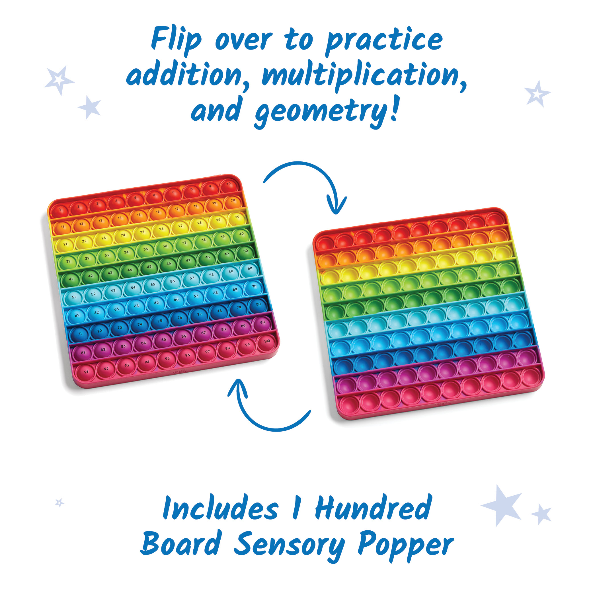 hand2mind Sensory Bubble Popper Hundred Board Math Toy photo 3
