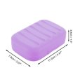 thumbnail image 4 of Unique Bargains 1 Pc Seal Large Soap Holder with Cover Purple Soap Holder for Bathroom 4.41"x3.07"x1.5", 4 of 6
