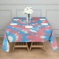 thumbnail image 3 of Colorful Tie Dye Pattern Square Tablecloth,Waterproof Square Table Cover,Wipeable Spillproof Washable Table Cover for Home Kitchen Party Decor 60"x60"(152x152cm), 3 of 6