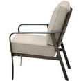 thumbnail image 3 of Hanover Cortino 4-Piece Commercial-Grade Patio Seating Set with 2 Cushioned Club Chairs, Loveseat, and Slat-Top Coffee Table, 3 of 10