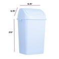 thumbnail image 5 of Superio 13 Gallon Portable Slim Garbage Can, White Granite, 5 of 5