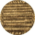 thumbnail image 1 of Ahgly Company Indoor Round Abstract Brown Contemporary Area Rugs, 5' Round, 1 of 4