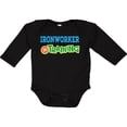 thumbnail image 3 of Inktastic Future Ironworker in Training Boys or Girls Long Sleeve Baby Bodysuit, 3 of 5