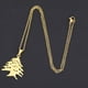 thumbnail image 4 of Collar de Acero Inoxidable Sonducket con Colgante de Mapa del Líbano Oro, 4 of 6