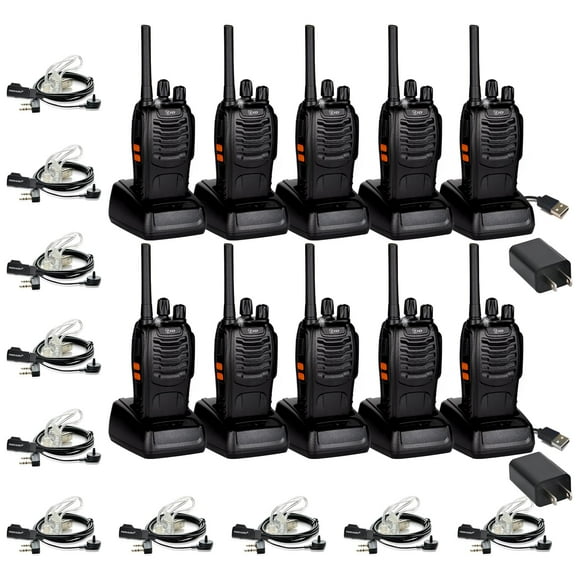 Radio bidireccional Walkie Talkies TIDRADIO TD-V2 para adultos (paquete de 10)